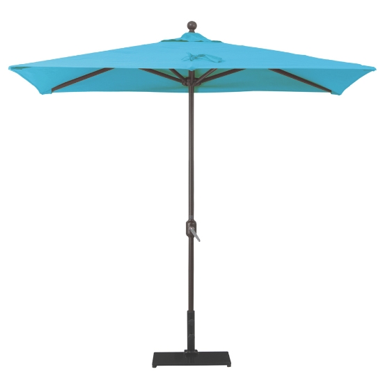 Aluminum 3.5' x 7' Rectangle Half Wall Umbrella - 772