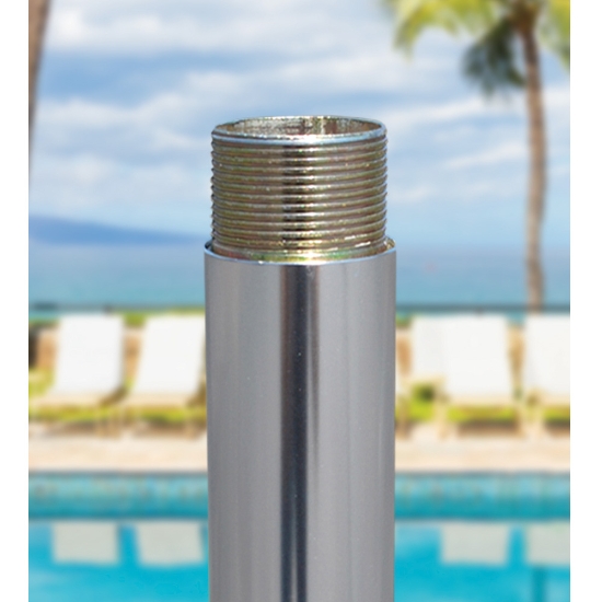 Aluminum 8' X 8' Square Commercial Umbrella with 4-Pulley Lift - 782