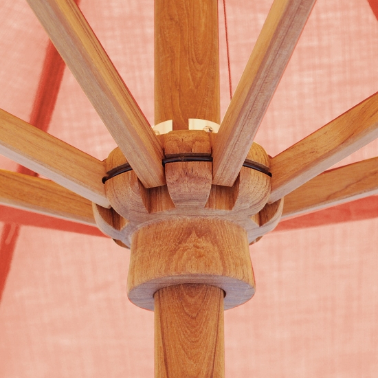 Teak 9' Umbrella with Crank Lift - 537TK