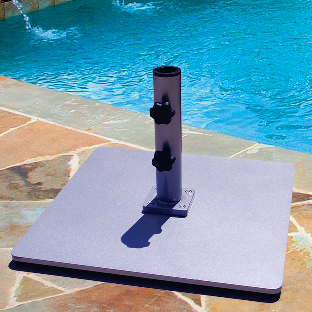Galtech 24 Inch Steel Square Umbrella Base with 85 LBS. Weight - 085SQ