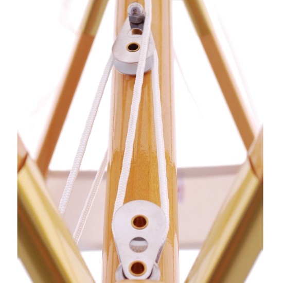 Wood 11' Round Market Umbrella with Quad Pulley - 183