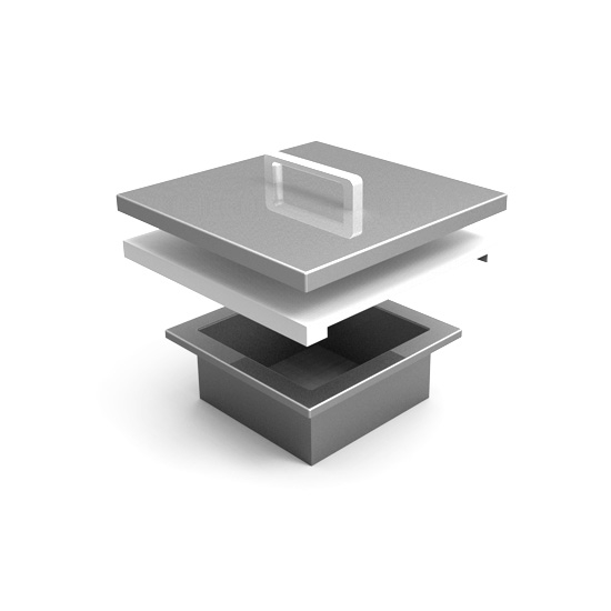 Countertop Trash Chute with Cutting Board - AGTC