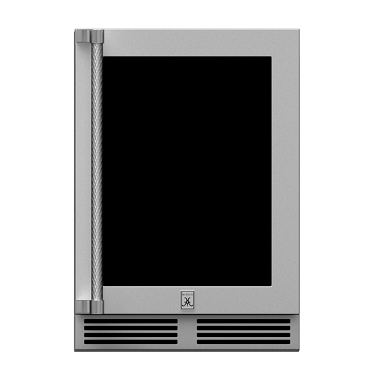 24" Outdoor Dual Zone Refrigerator with Glass Door - GRWG_24