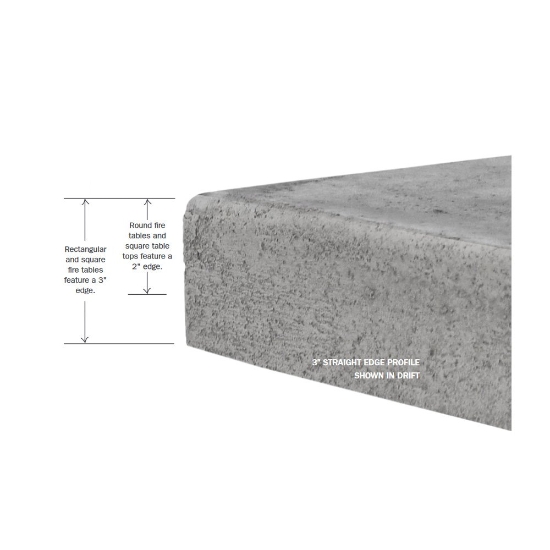 concrete table top detail