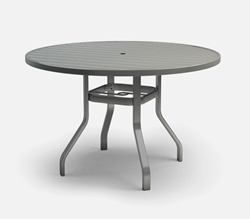 Homecrest Breeze 54 Inch Balcony Table with Umbrella Hole - 3054RB