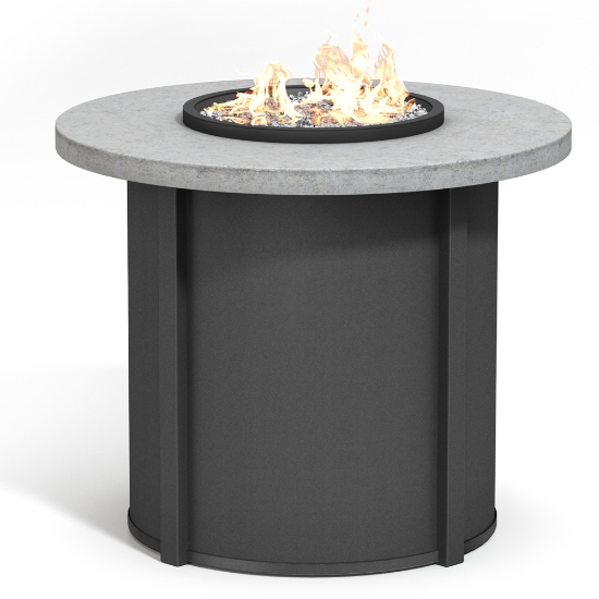 Homecrest Concrete 42" Round Balcony Fire Table - 34.5"H - 42RCTFPTT-89RBC