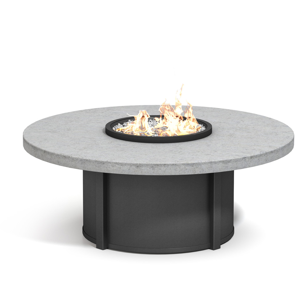Homecrest Concrete 54" Round Fire Pit Table - 21.5"H - 54RCTFPTT-89RNC