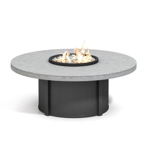 Homecrest Concrete 54" Round Fire Pit Table - 21.5"H - 54RCTFPTT-89RNC