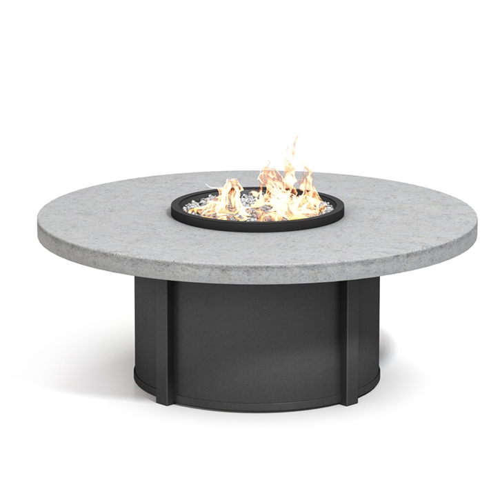Homecrest Concrete 54" Round Fire Pit Table - 21.5"H - 54RCTFPTT-89RNC