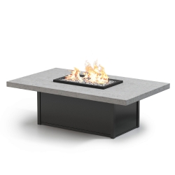Homecrest Concrete 36" x 60" Rectangular Chat Fire Pit - 21.5"H - 893660XCTTT-89XNC