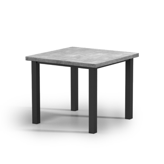Homecrest Concrete 42" Square Balcony Post Base Table - No Umbrella Hole - 2542SBCTNU