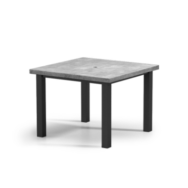 Homecrest Concrete 42" Round Balcony Universal Base Table with Umbrella Hole - 2542SFCT
