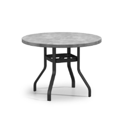 Homecrest Concrete 48" Round Balcony Universal Base Table - No Umbrella Hole - 3748RBCTNU