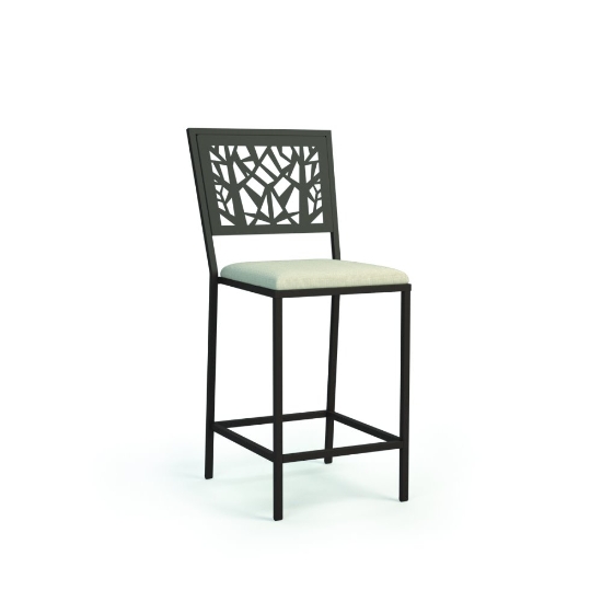Homecrest Echo Armless Balcony Stool with Seat Cushion - 9458P