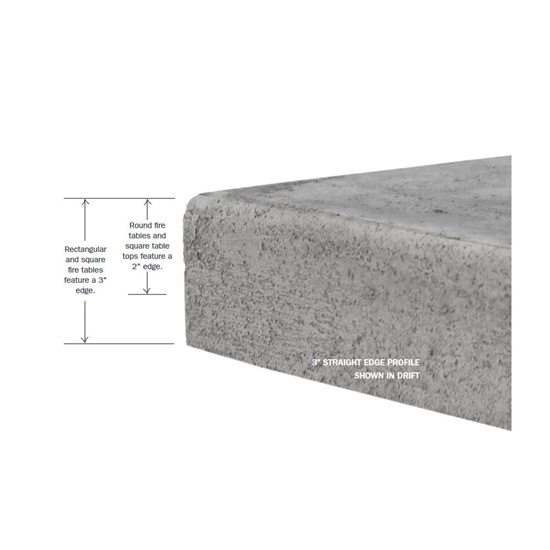 concrete table top detail