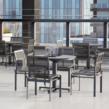 Homecrest Elevate Mesh Outdoor Dining Set for 4 - HC-ELEVATE-SET3