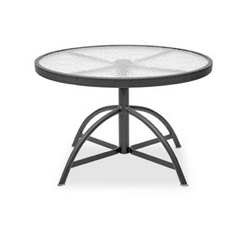 Homecrest Glass 30 inch Round Adjustable Table - 17304