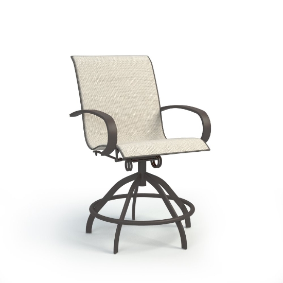 Homecrest Harbor Sling Swivel Rocker Balcony Stool - 32780