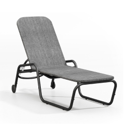Homecrest Infiniti Air Adjustable Chaise with Wheels - Stackable - 21321