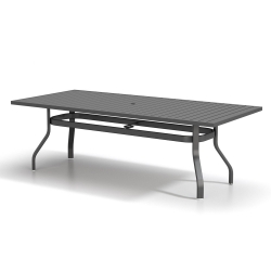 Homecrest Latitude 67" x 42" Rectangular Dining Table with Umbrella Hole - 27"H - 374267XDLT