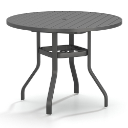 Homecrest Latitude 48" Round Balcony Table with Umbrella Hole - 34"H - 3748RBLT