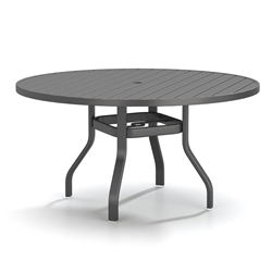 Homecrest Latitude 54" Round Dining Table with Umbrella Hole - 27"H - 3754RDLT