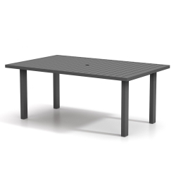 Homecrest Latitude 67" x 42" Rectangular Dining Table Post Base with Umbrella Hole - 27"H - 624267DLT