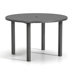 Homecrest Latitude 54" Round Balcony Table Post Base with Umbrella Hole - 34"H - 6254RBLT