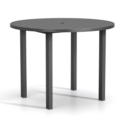 Homecrest Latitude 54" Round Bar Table Post Base with Umbrella Hole - 40"H - 6254RBRLT