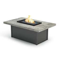 Homecrest Quick Ship Timber Coffee Height Fire Table - 32" x 52" - Q893252XLTM
