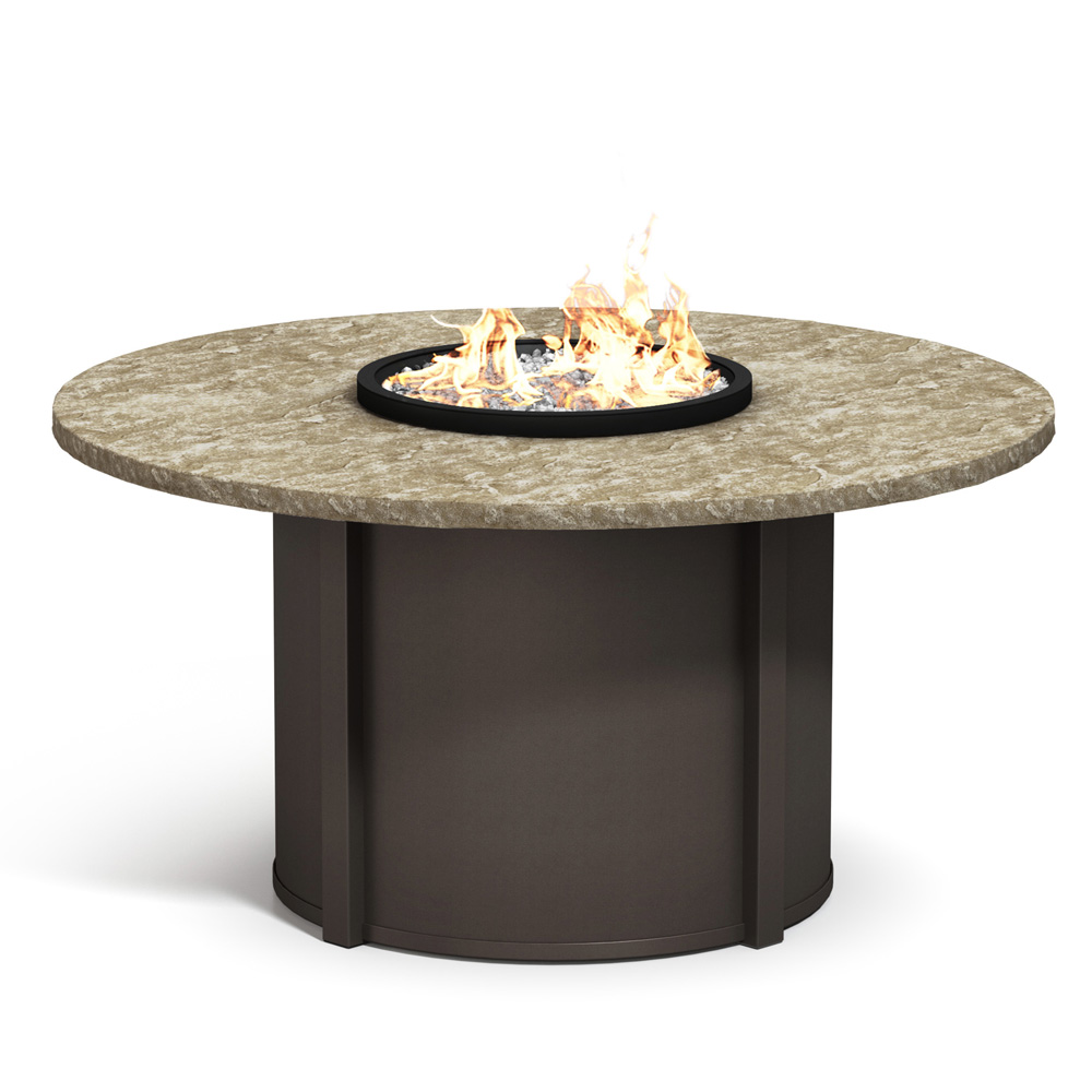 Homecrest Sandstone 54" Dining Fire Table - 54RSSFPTT-89RDC