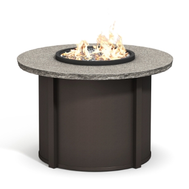 Homecrest Shadow Rock 42" Dining Fire Table - 42RSHFPTT-89RDC