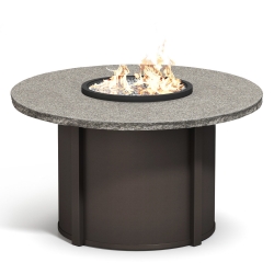 Homecrest Shadow Rock 48" Dining Fire Table - 48RSHFPTT-89RDC