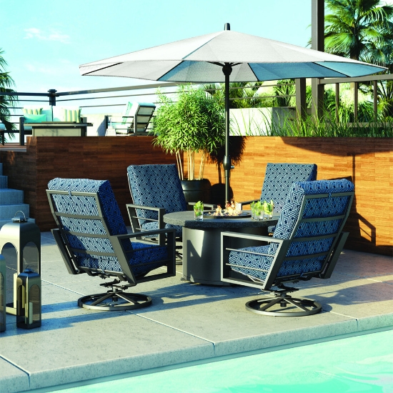 American made aluminum fire table