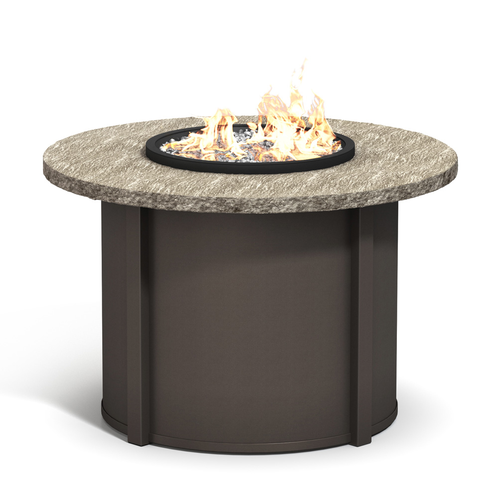 Homecrest Slate 42" Dining Fire Table - 42RSLFPTT-89RDC