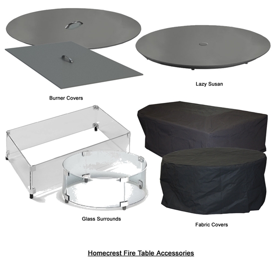 American made aluminum fire table