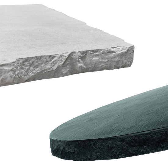 Faux stone top fire pit