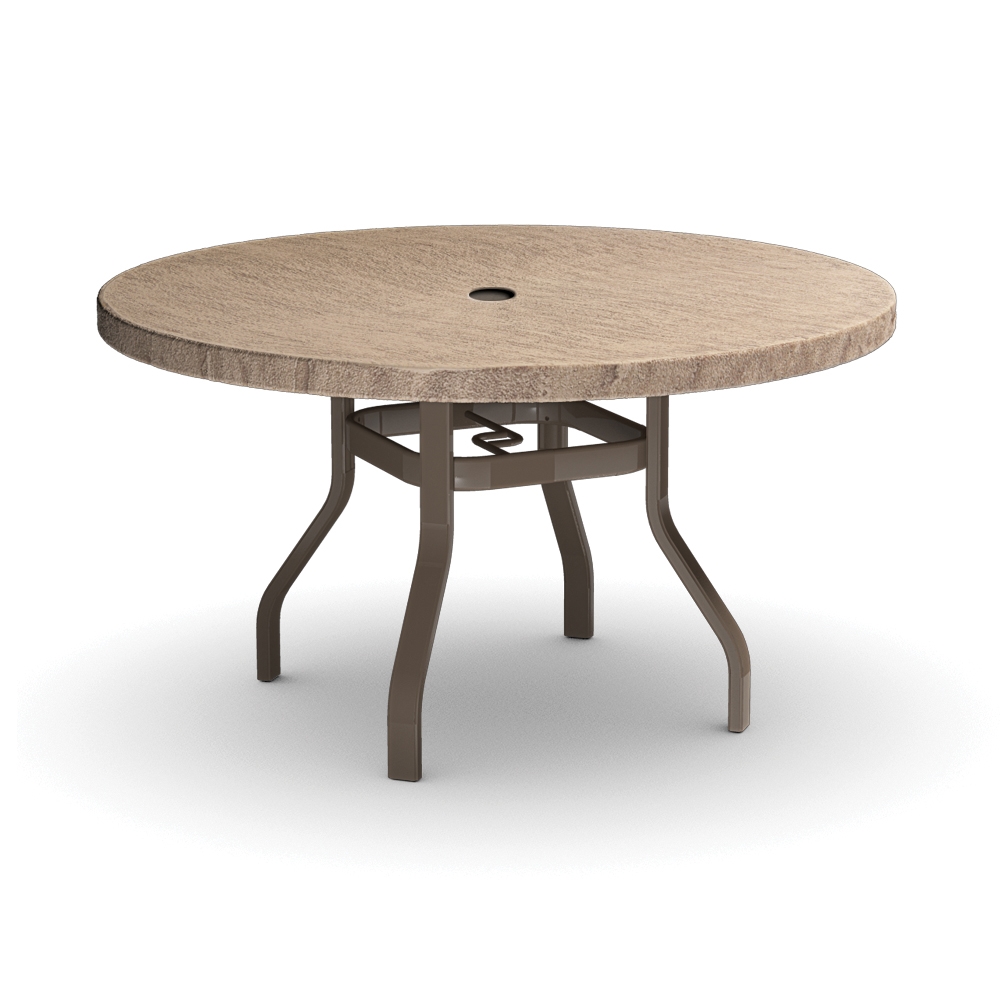 Homecrest Slate 48 Round Dining Table, 48 Round Table Top Outdoor