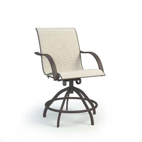 Homecrest Stella Sling Swivel Rocker Balcony Stool - 7A780