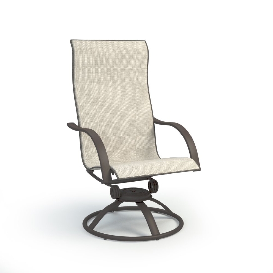 Homecrest Stella Sling High Back Swivel Rocker Dining Chair - 7A910