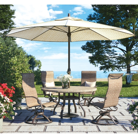 American made outdoor elevated dining