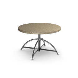 Homecrest Stonegate 30 inch Round Table with Adjustable Base - 1330B-C0030RSG