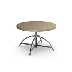 Homecrest Stonegate 30 inch Round Table with Adjustable Base - 1330B-C0030RSG