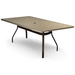 Homecrest Stonegate 42 inch by 84 inch Rectangle Balcony Table - 374284BSG