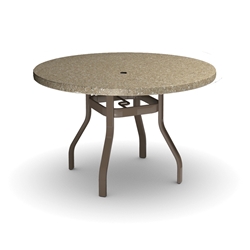 Homecrest Stonegate 42 inch round Balcony Table - 3742RBSG-NU