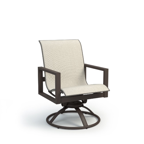 Homecrest Sutton Low Back Sling Swivel Rocker Dining Chair - 45360