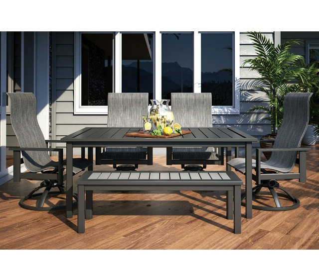 American made rust proof aluminum dining chair