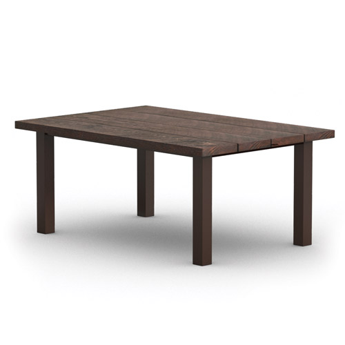 Homecrest Timber 42 inch x 62 inch Dining Table w/ Post Base - 254262D
