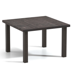 Homecrest Timber 42" Square Dining Post Base Table - No Umbrella Hole - 2542SDTMNU