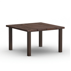 Homecrest Timber 48" Square Cafe Post Base Table - No Umbrella Hole - 2548SFTMNU